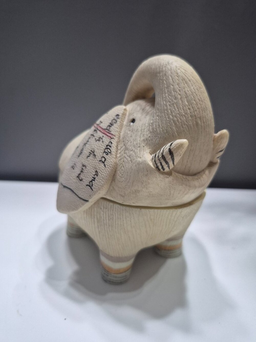 Elephant Trinket Decorative Resin Figurine - Picture 2 of 16